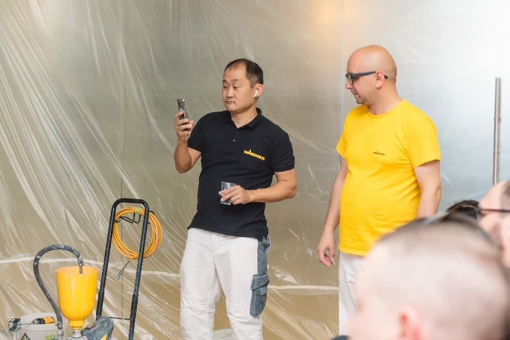 Мастер-класс по подготовке стен и безвоздушной окраске — фотоотчет